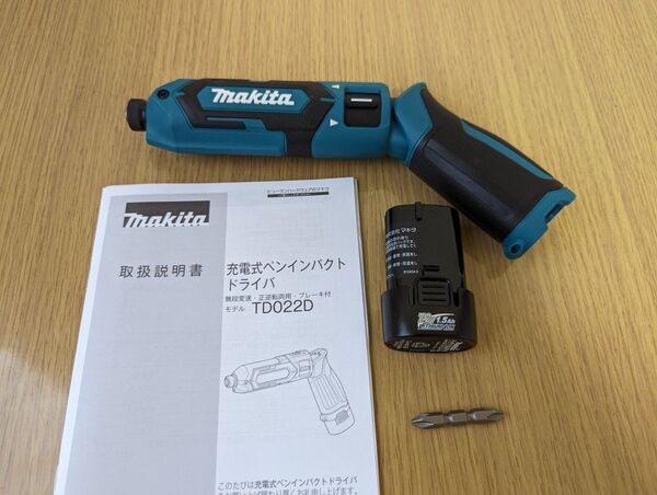 マキタ TD022DSHX、BL0715【本体+バッテリー】ペンインパクトドライバー(充電器は DC07SB で可)TD022DZ