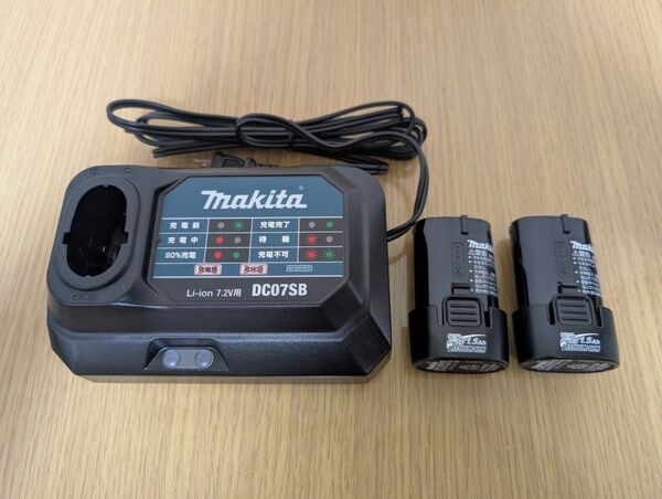 BL0715 バッテリー 2個 DC07SB 充電器のセット 充電式ペンインパクトドライバー(TD022DSHX)バラシ マキタ