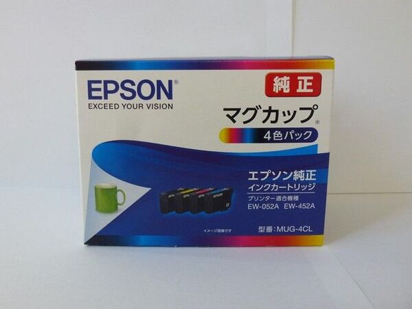 新品 MUG-4CL エプソン マグカップ 純正インク EPSON EW-052A EW-452Aに! カラリオ colorio