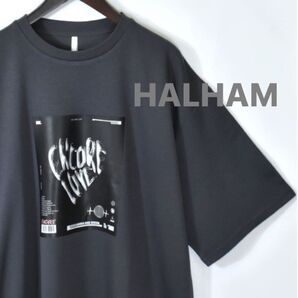 HALHAM Tシャツ プリント グラフィック オーバーサイズ カジュアル 接触冷感 cool ブランドtシャツ ロゴt