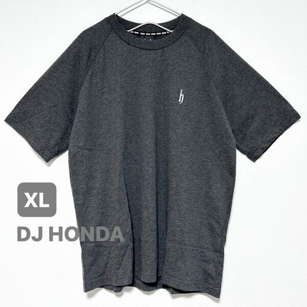 DJ HONDA 半袖 クルーネック 無地 コットン Tシャツ シンプル カットソー スポーツ ジムウェア アウトドア