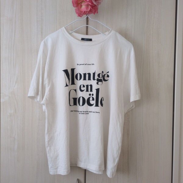 SUREVE プリントホワイトTシャツ