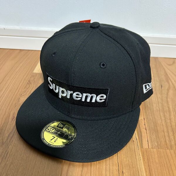 SupremeシュプリームNEW ERAニューエラBOXボックスロゴキャップ帽子新品ブラックステッカー付属