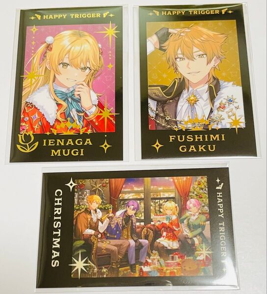 【バラ売り不可】にじさんじ ハピトリ HAPPY TRIGGER CHRISTMAS チェキ風カード 伏見ガク 家長むぎ(レア)