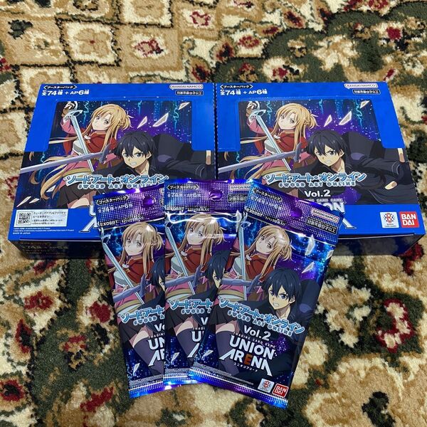 ユニオンアリーナ ソードアートオンライン vol.2 2BOX分+3パック
