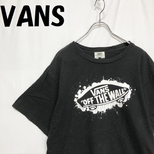 【人気】VANS/ヴァンズ ビックロゴ 半袖 Tシャツ ブラック サイズL/S258
