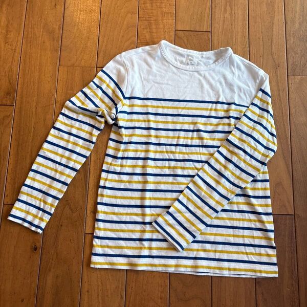 ボーダー 長袖 カットソー ロンT ユニクロ 長袖Tシャツ 綿100%
