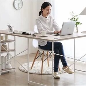 L字デスク デスク ワークデスク パソコンデスク 在宅勤務 コーナー 木製 収納 ラック モダンデコ 150cm 120cm