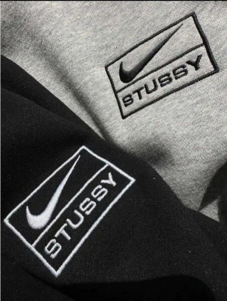 Nike x Stussy ナイキ×ステューシー クラシックモノグラムロゴ入ラウンドネックプルオーバープリント長袖スウェットシャツ
