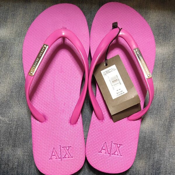 A/X Armani Exchange ビーチサンダル 紫 未使用