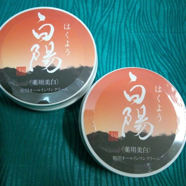 白陽 朝用オールインワンクリーム 40g2個 24カウントダウン再出品可能!「商品の質問」よりコメント下さい。