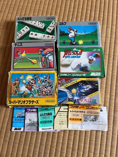 ファミコン ソフト FC 任天堂 ファミリーコンピュータ ゴルフ テニス マリオ カセット まとめ