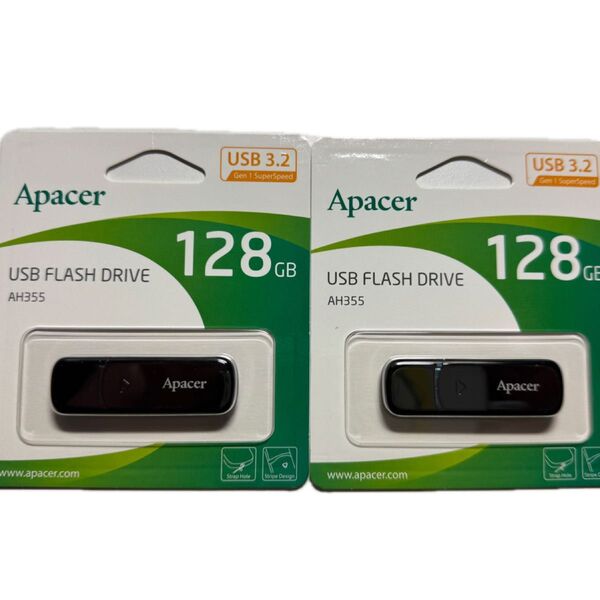 Apacer USBメモリ 128GB USB3.2 Gen1 2個セット