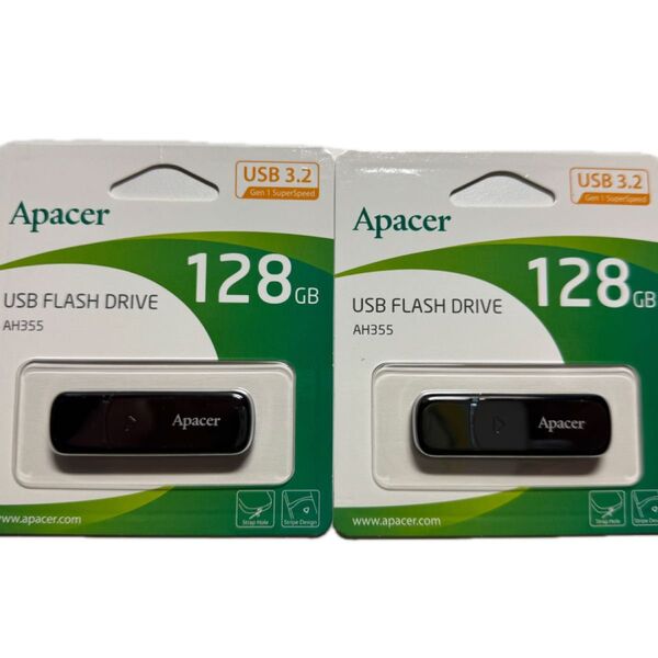 Apacer USBメモリ 128GB USB3.2 Gen1 2個セット