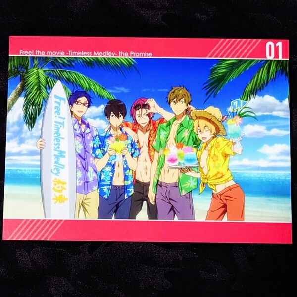アニメ Free! TM -Timeless Medley- 約束 イラストボード 七瀬遥 橘真琴 葉月渚 竜ヶ崎怜 松岡凛