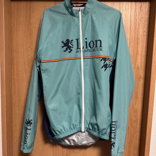 リオン ド カペルミュール ウインドブレーカー XL 千鳥チップ チェレステ liwb010 Bianchiビアンキ