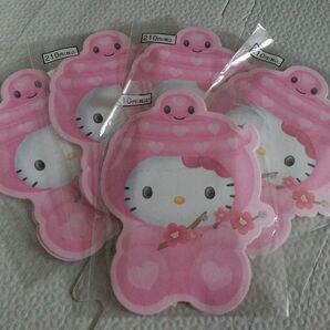 未開封 ピンクのへびキティシール付 ダイカットポチ袋4枚入5点セット