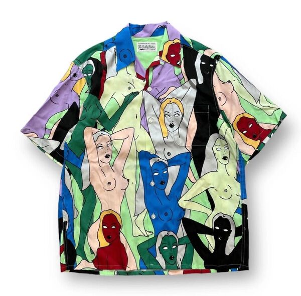22SS WACKO MARIA 天国東京百女柄図 HAWAIIAN SHIRT S/S size L