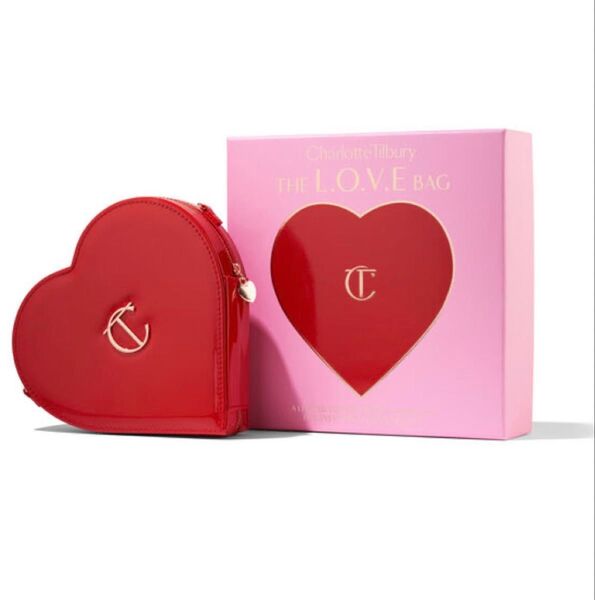 【新品・限定品】Charlotte Tilbury(シャーロット・ティルブリー)L.O.V.E メイクアップバッグ(レッド)