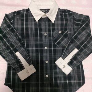 COMME CA ISM 美品 チェックシャツ 100 コムサ