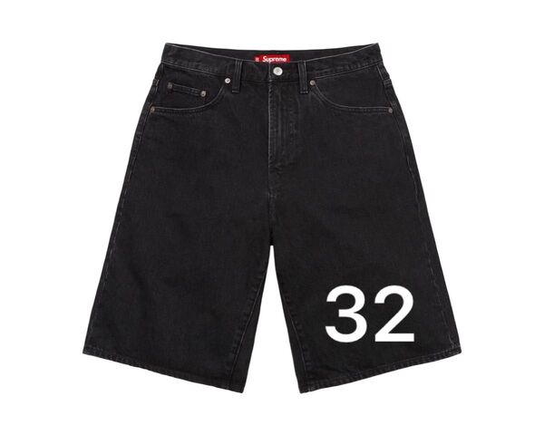 Supreme Baggy Denim Short Black 32 25ss