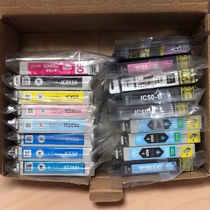 EPSON IC50インクカートリッジ 純正+互換インク 17本セット 未使用品