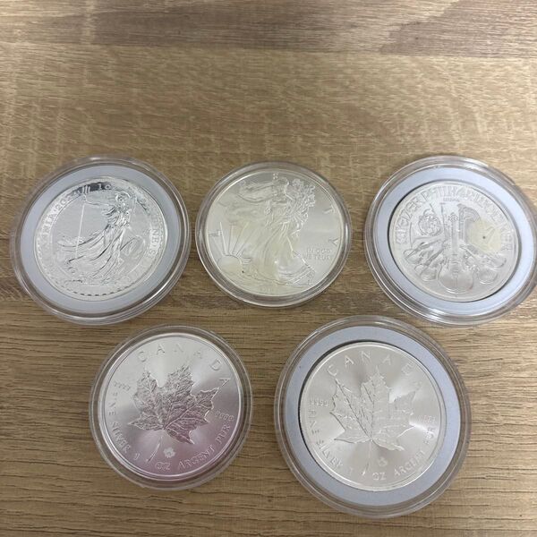 純銀1オンス銀貨 5枚セット