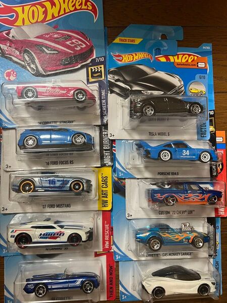 ホットウィールミニカー10台まとめて。