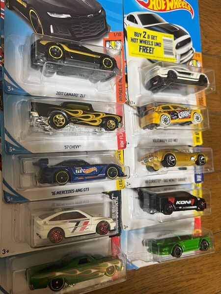 ホットウィールミニカー10台まとめて。