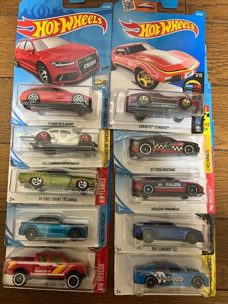 ホットウィール ミニカー 10台まとめて。