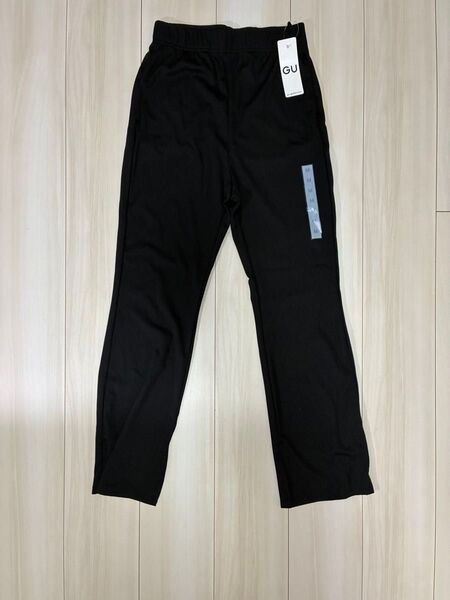 GU リブスリムフレアパンツ Mサイズ 黒