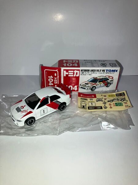 三菱ランサーエボリューションⅣ WRCタイプ トミカ 外箱付き シール未使用