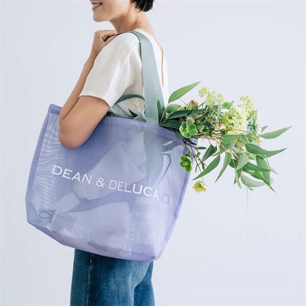 DEAN & DELUCA 2025年 メッシュトートバッグ ライラック Lサイズ