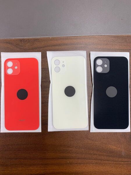 iPhone12 バックガラス バックパネル 背面ガラス 修理 交換 3枚セット