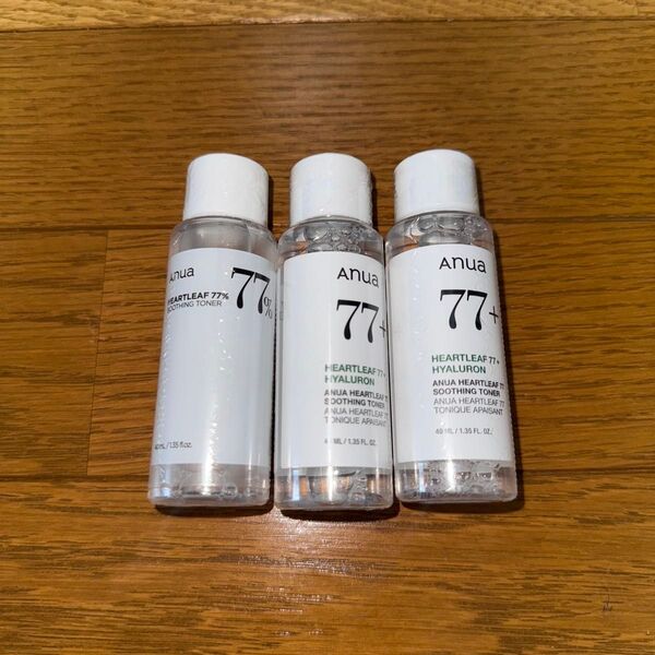 Anua ハートリーフ77% スージングトナー 40ml 3個セット