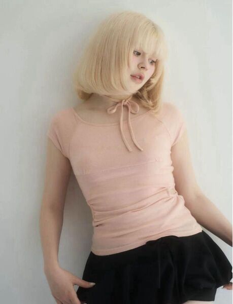 andmary アンドマリー Mary logo ribbon tops