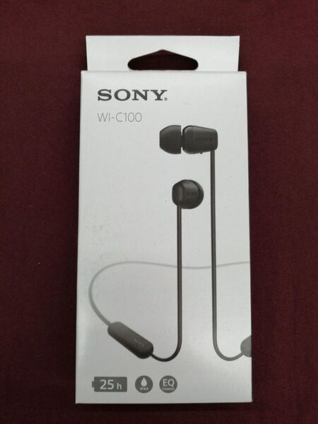 新品未開封未使用 SONY ワイヤレスイヤホン WI-C100 ブラック