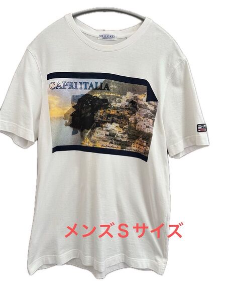 ☆CAPRI☆カプリ メンズファッション Tシャツ メンズTシャツ Sサイズ プリントTシャツ 半袖Tシャツ カットソー