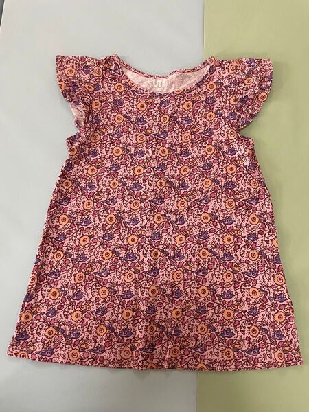 美品 ユニクロ アナスイ キッズ tシャツ カットソー チュニック 130 半袖 Tシャツ トップス UNIQLO