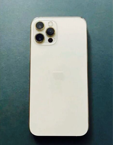 6/6取り下げ 【美品】SIMフリー iPhone12pro 128GB ゴールド フィルム+ケース付
