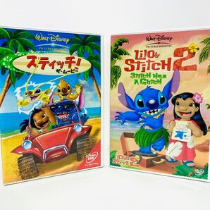 【美品】ディズニーアニメ『リロアンドスティッチ』シリーズ2枚組DVDセット/廃盤