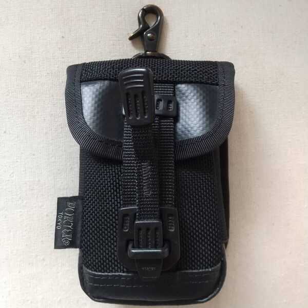 ★PORTER HEAT POUCH BLACK ポーター ヒート ポーチ 黒 吉田カバン 小物入れ デジカメケース/美品 日本製