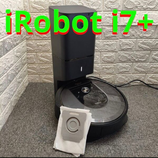 動作品 ロボット掃除機本体 i7+ ブラック クリーニングパッド付き ロボット掃除機 ルンバ iRobot i7 クリーンベース