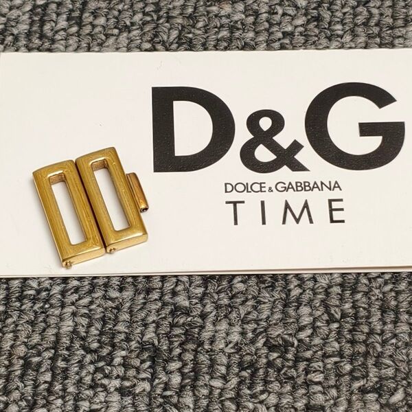 D&G コマ 腕時計 金属ベルト IRELAND ゴールド 時計ベルトバックル
