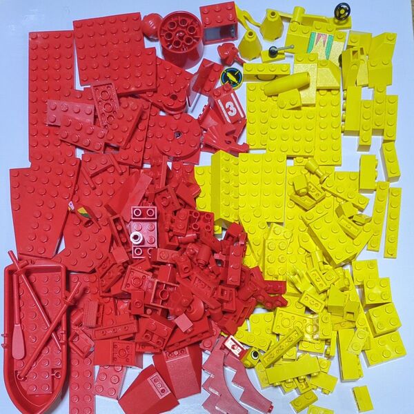 LEGO ブロック イエロー&レッド バラ パーツ