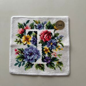 「新品未使用品」フェイラー・イニシャルガーデン・シェニール織り(約21×21cm)