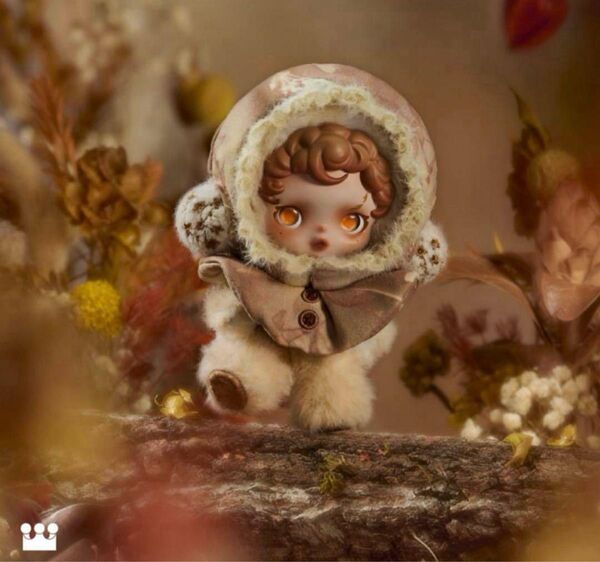 SKULLPANDA L’impressionnisme シリーズ ぬいぐるみペンダント Amber