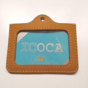 ハンドメイド IDケース 定期入れ カードケース 社員証 レザー パスケース