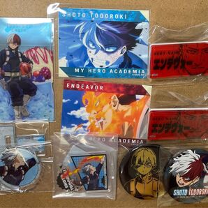 ヒロアカ 轟焦凍 エンデヴァー アクスタ 缶バッジ ヒーローバッジ ステッカー