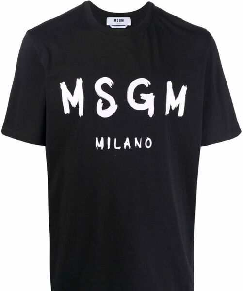 MSGM ロゴTシャツ 定番 百貨店 購入品 ブランド ロゴ シンプル ハイブランド ブランドTシャツ ロゴT 半袖 Tシャツ